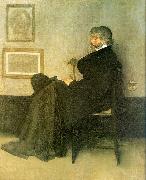 James Abbott McNeil Whistler Portrait of Thomas Carlyle oil painting on canvas